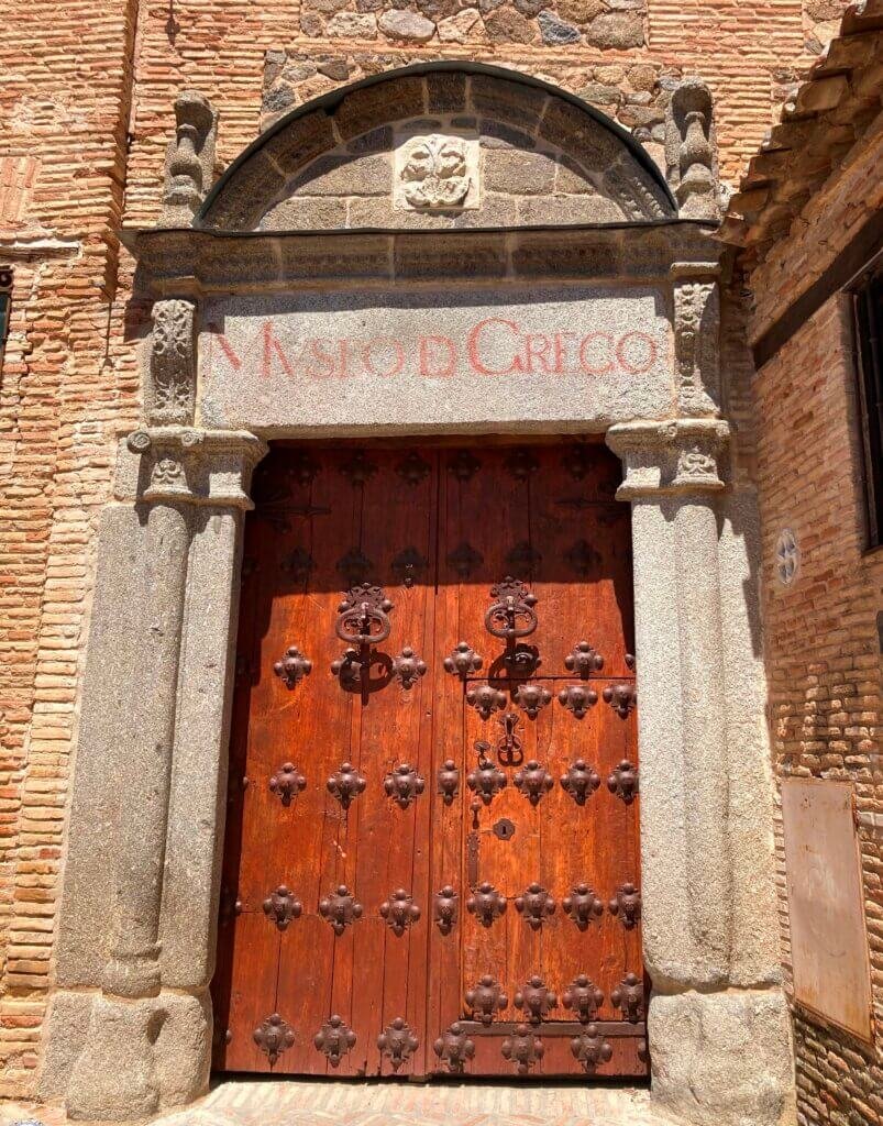 Entrance to El Greco art museum.